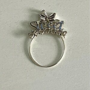 Sterling Silver Charm Holder ‘Sweet’